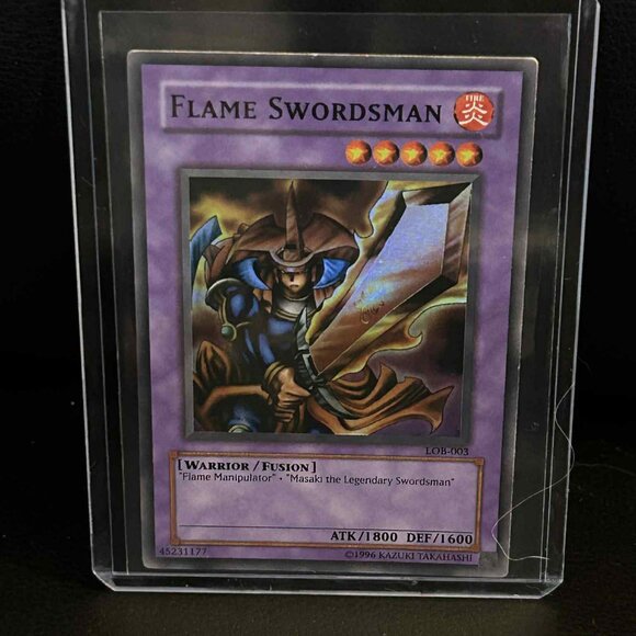Flame Swordsman - LOB-003 - Super Rare - Unlimited Edition  Legend of Blue Eyes - Picture 1 of 1